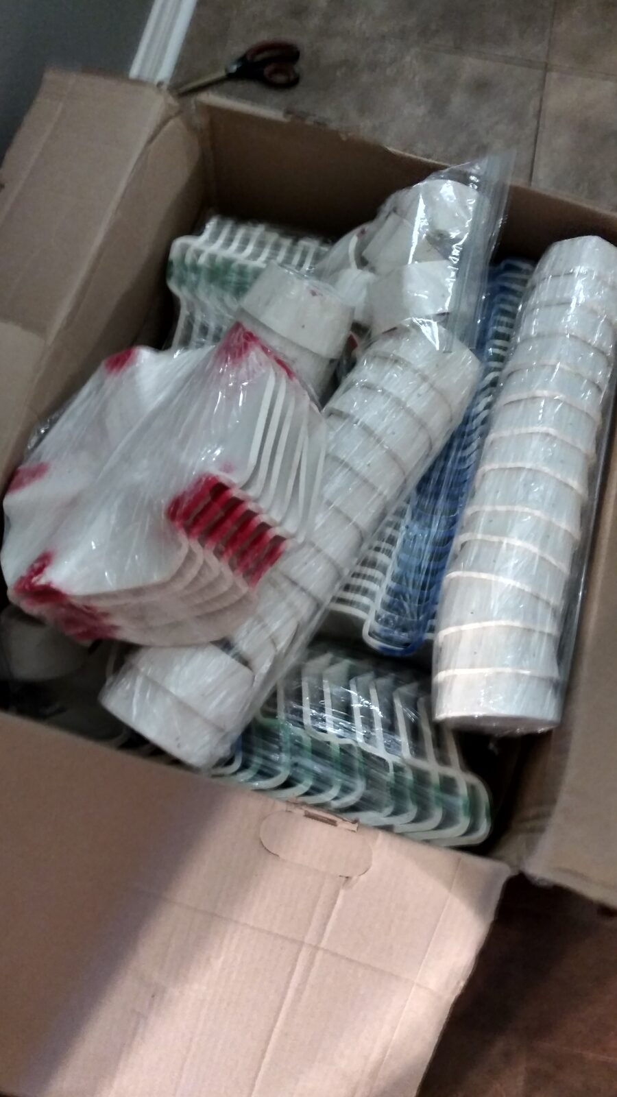 The hub kit arriving in its box